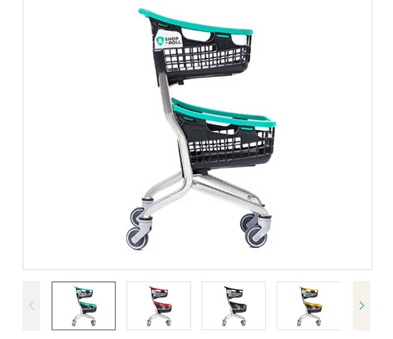 Carro de supermercado Compact LoopDouble. El carro compacto de doble altura para una compra más organizada