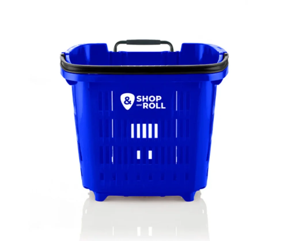 Cesta de la compra con ruedas 34 litros