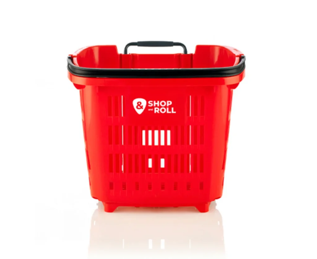 Cesta de la compra con ruedas 34 litros