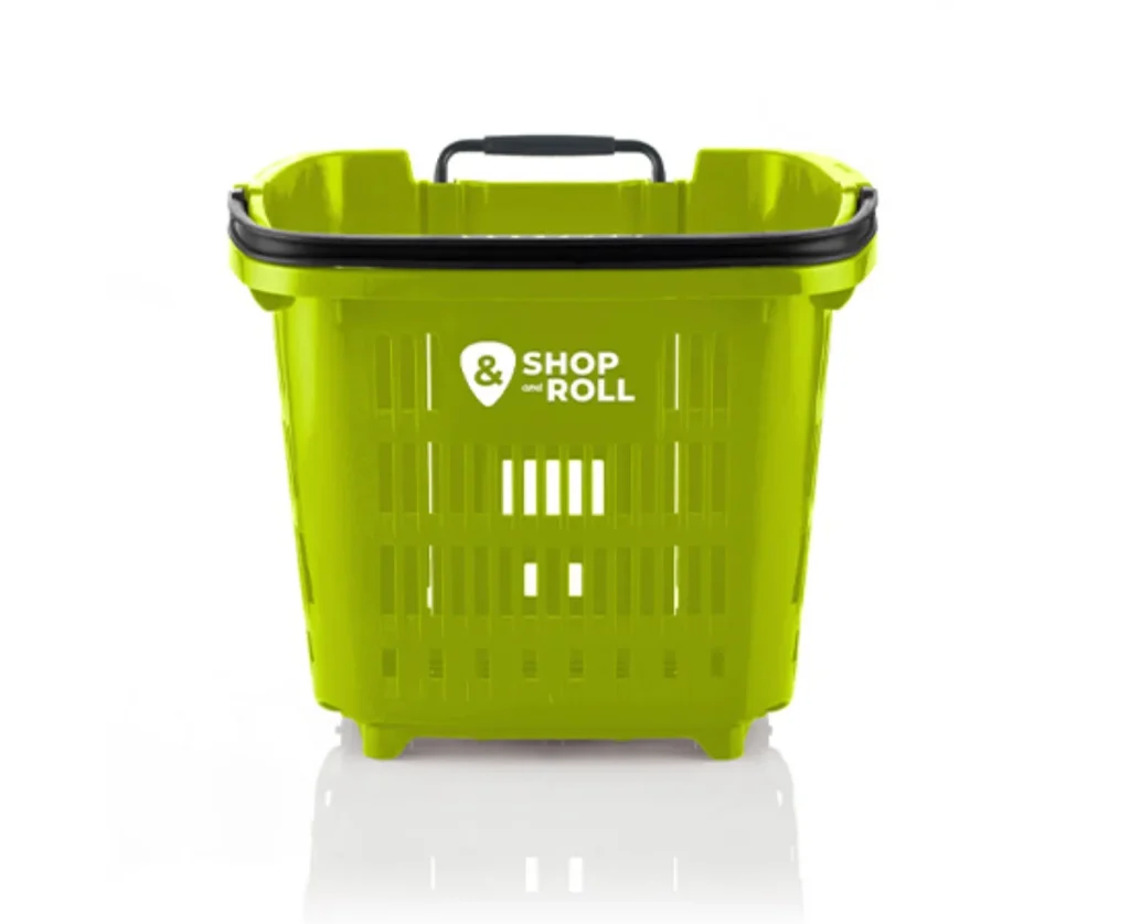 Cesta de la compra con ruedas 34 litros
