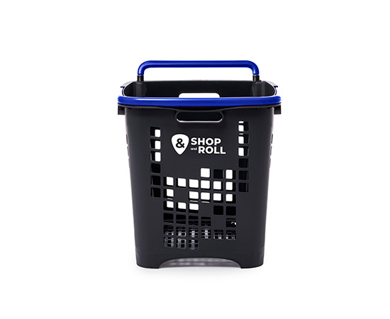 Cesta de la compra con ruedas 45 litros