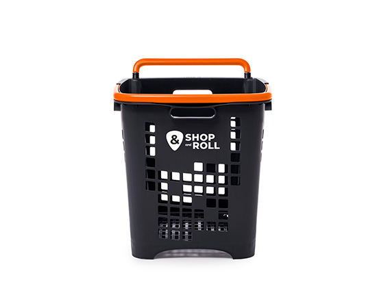 Cesta de la compra con ruedas 45 litros