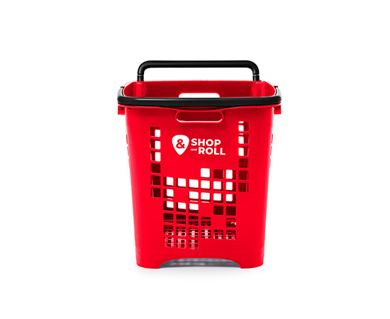 Cesta de la compra con ruedas 45 litros