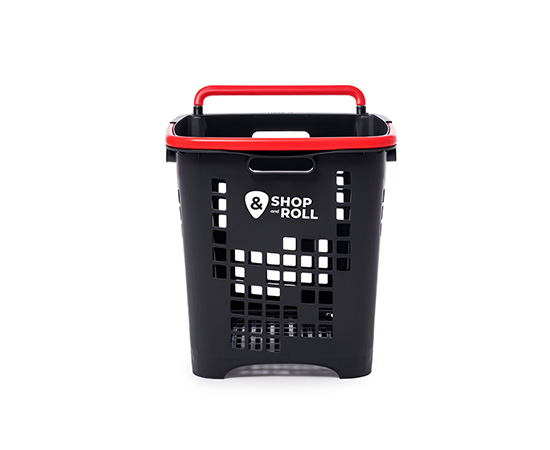 Cesta de la compra con ruedas 45 litros