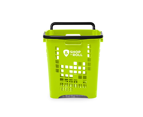Cesta de la compra con ruedas 45 litros