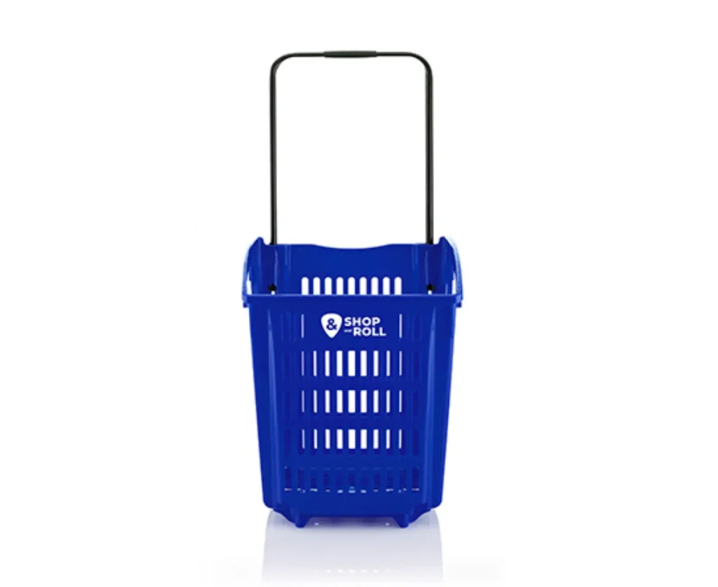 Cesta de la compra con ruedas 52 litros