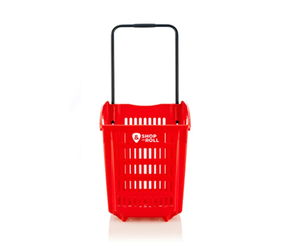 Cesta de la compra con ruedas 52 litros