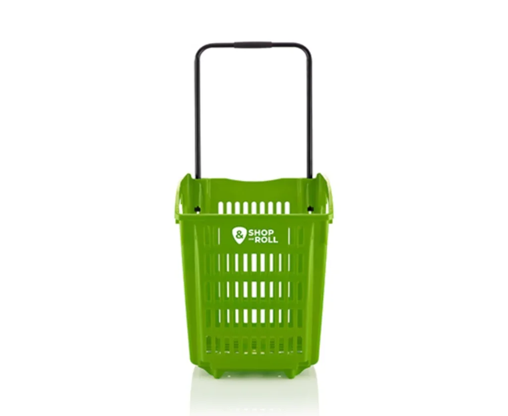 Cesta de la compra con ruedas 52 litros