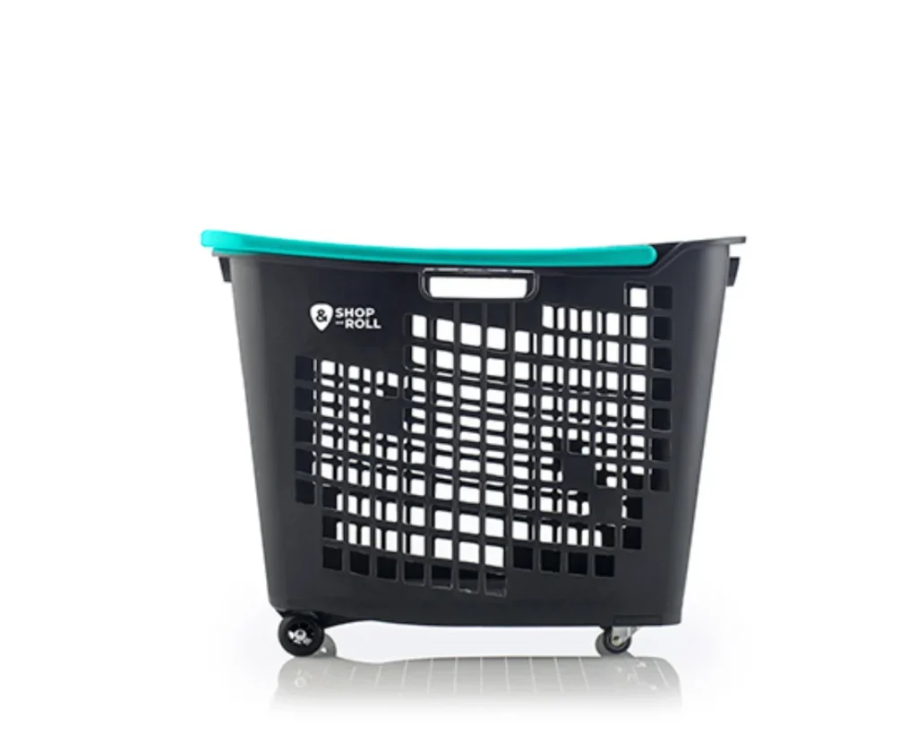 Cesta de la compra con ruedas 55 litros
