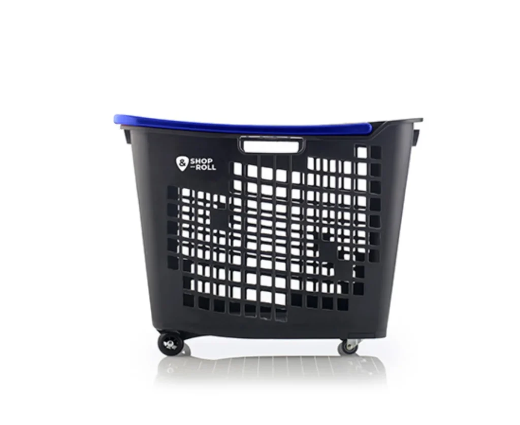 Cesta de la compra con ruedas 55 litros