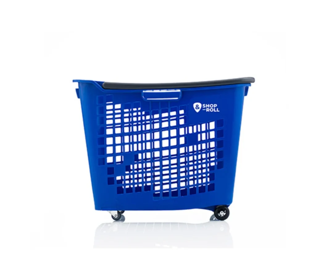 Cesta de la compra con ruedas 55 litros