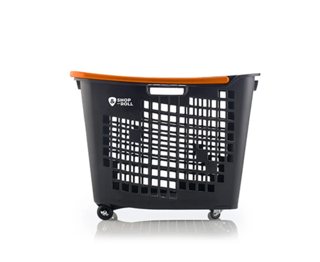 Cesta de la compra con ruedas 55 litros