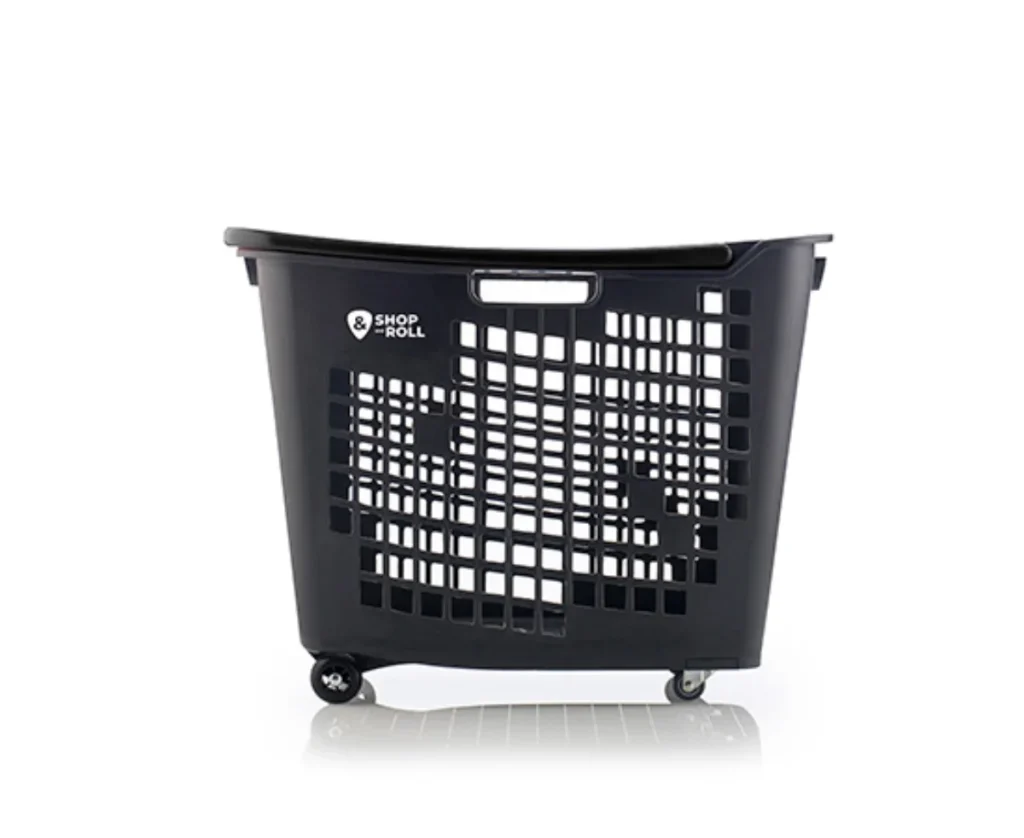 Cesta de la compra con ruedas 55 litros