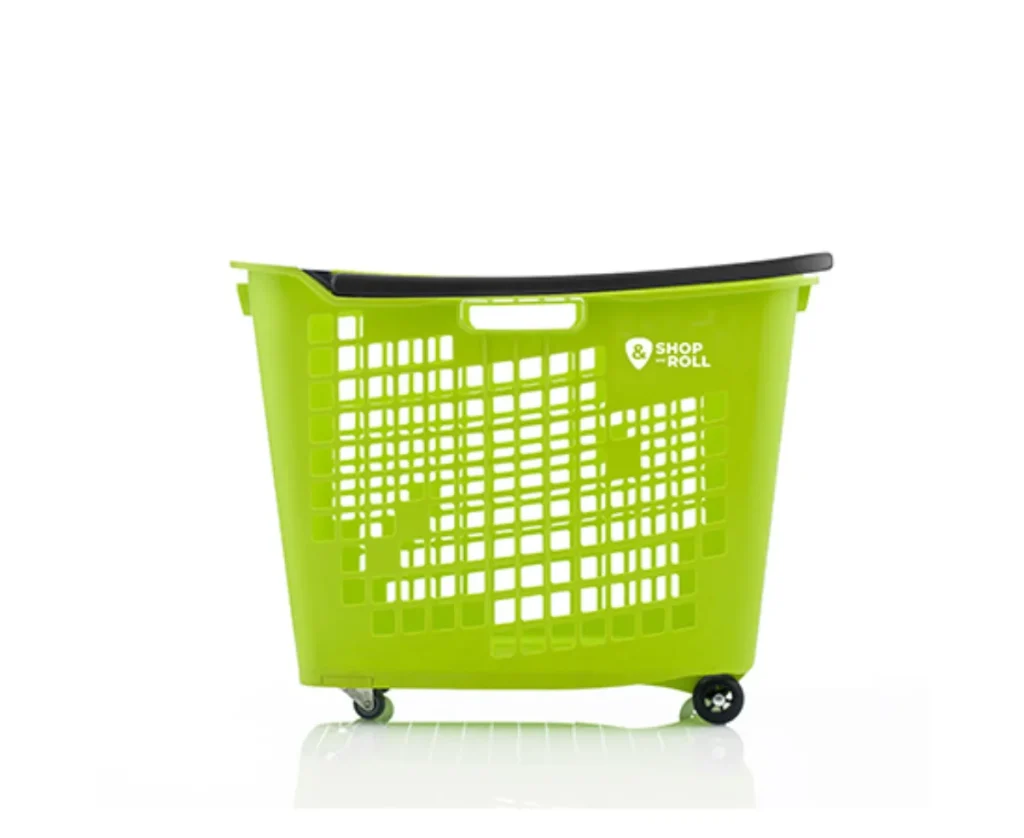 Cesta de la compra con ruedas 55 litros