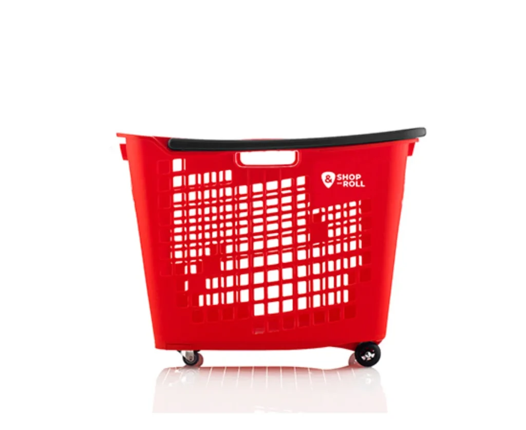Cesta de la compra con ruedas 55 litros