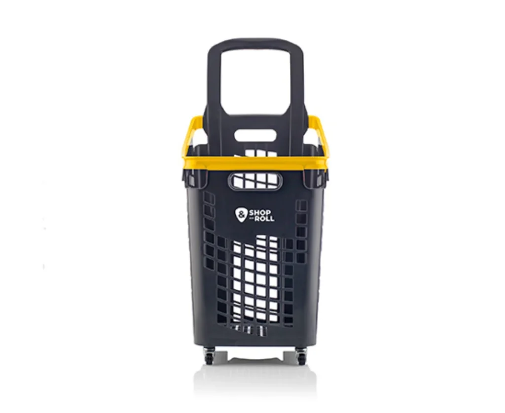 Cesta de la compra con ruedas 65 litros
