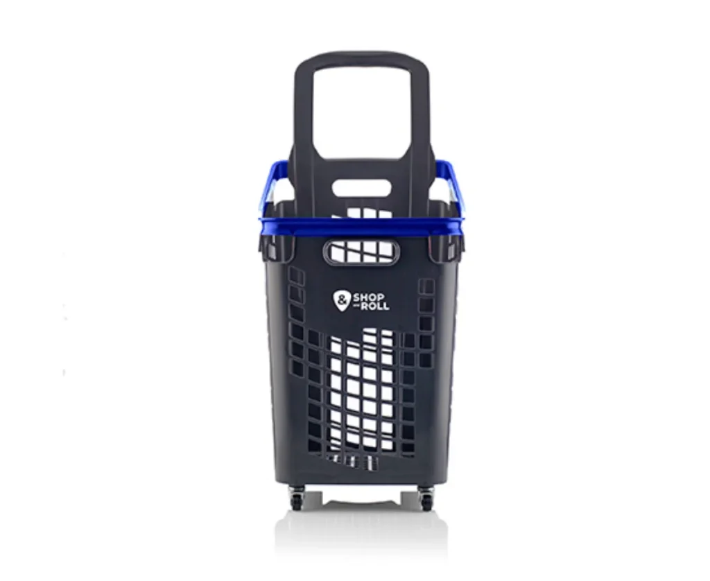 Cesta de la compra con ruedas 65 litros
