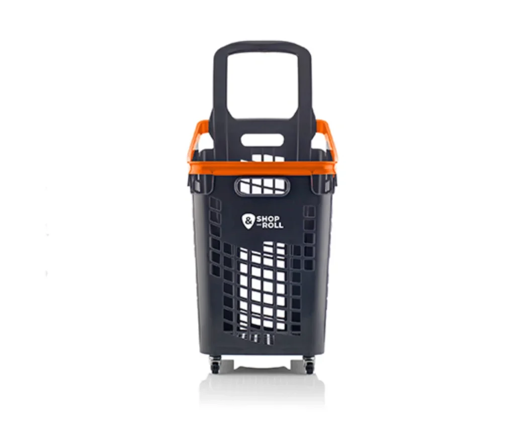 Cesta de la compra con ruedas 65 litros