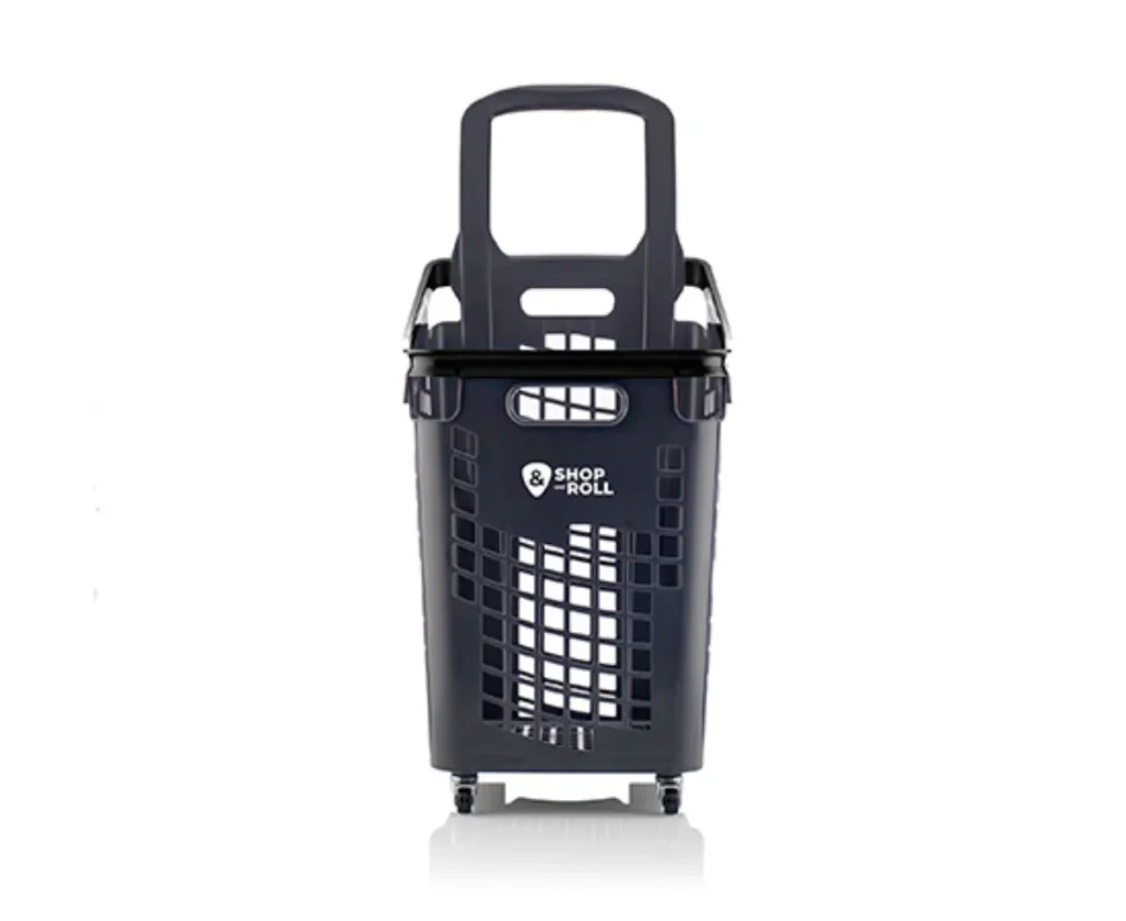 Cesta de la compra con ruedas 65 litros