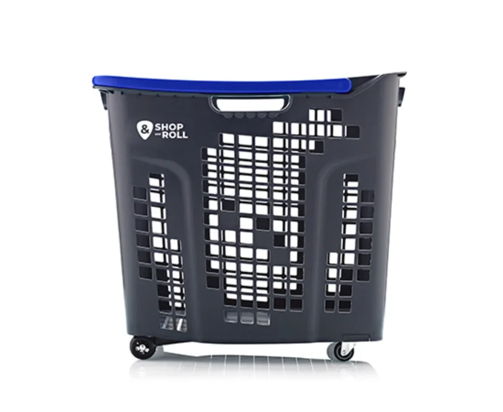 Cesta de la compra con ruedas 80 litros