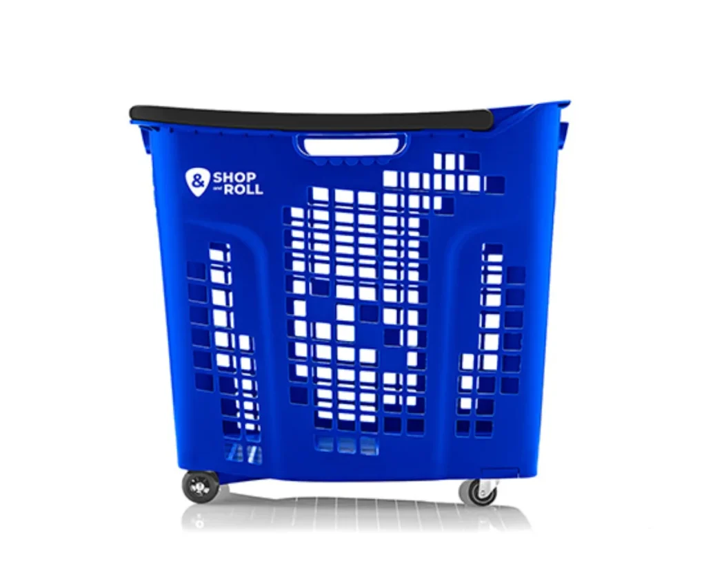 Cesta de la compra con ruedas 80 litros