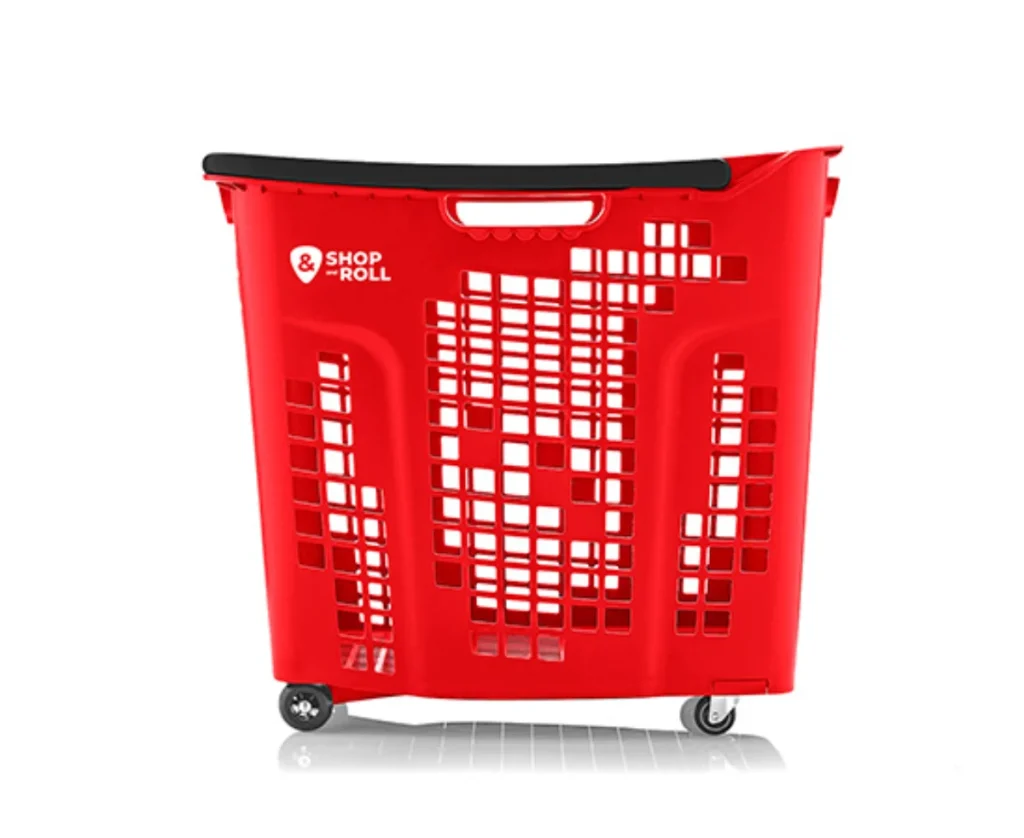 Cesta de la compra con ruedas 80 litros