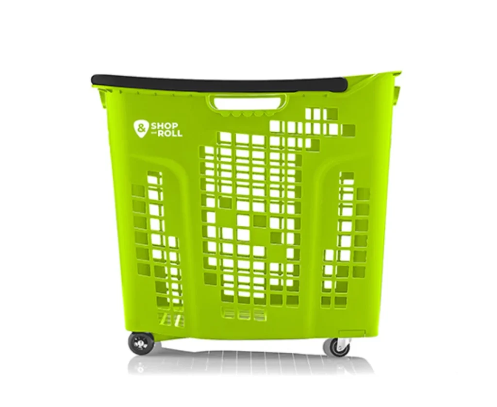 Cesta de la compra con ruedas 80 litros