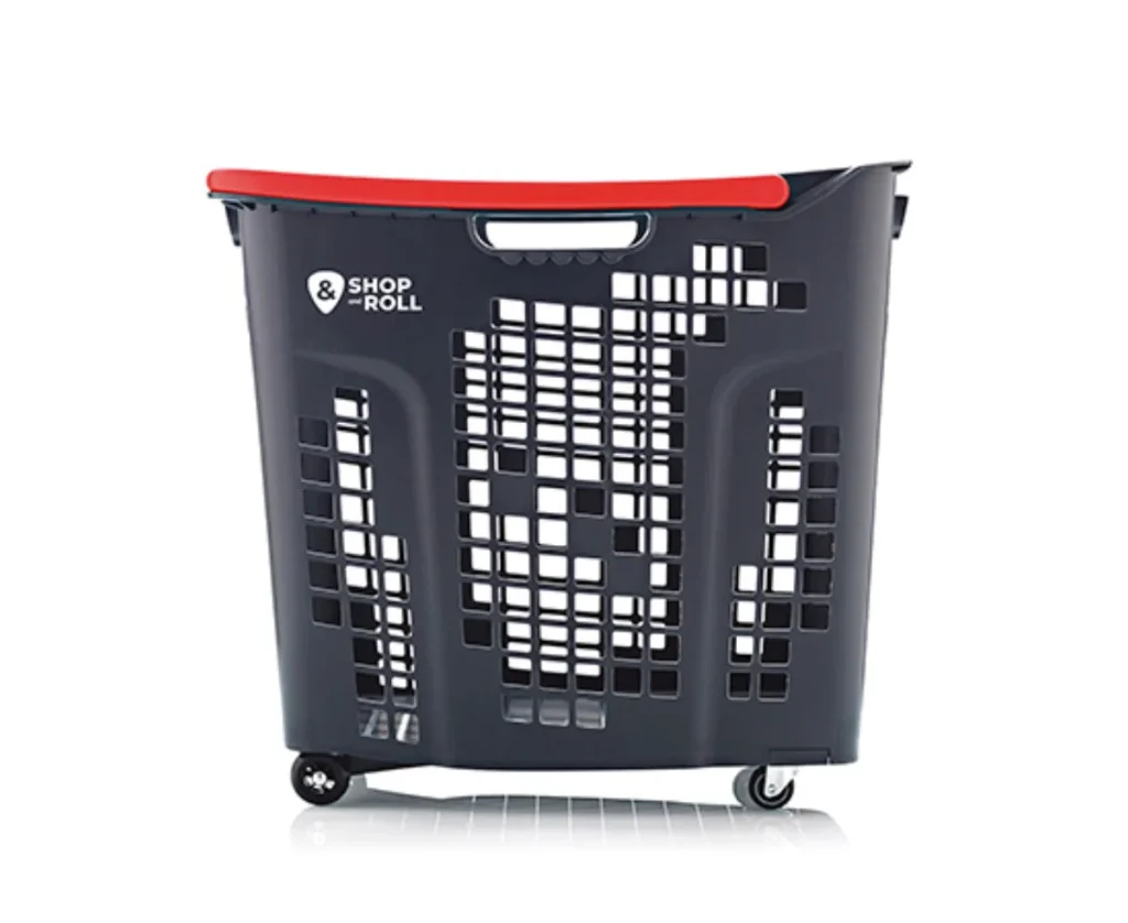 Cesta de la compra con ruedas 80 litros