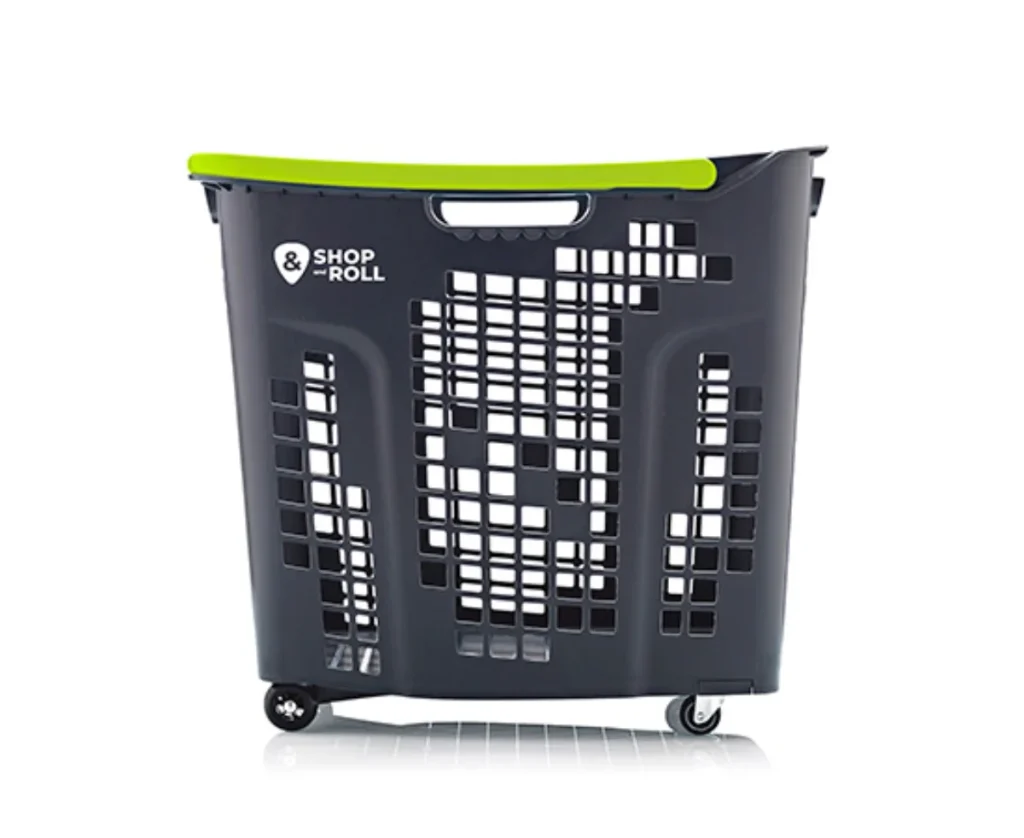 Cesta de la compra con ruedas 80 litros