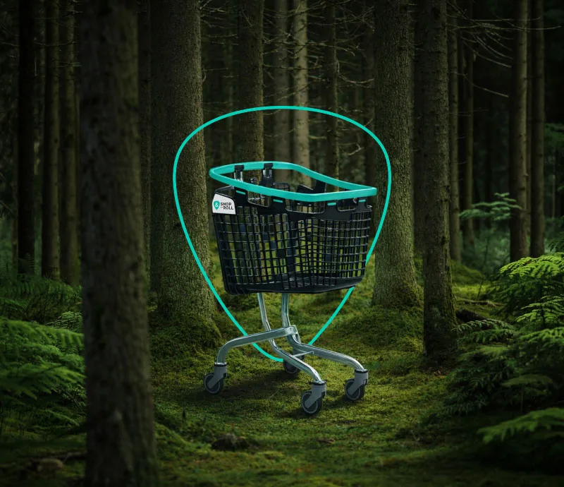 Carro y cesta VITA by S&R en bosque